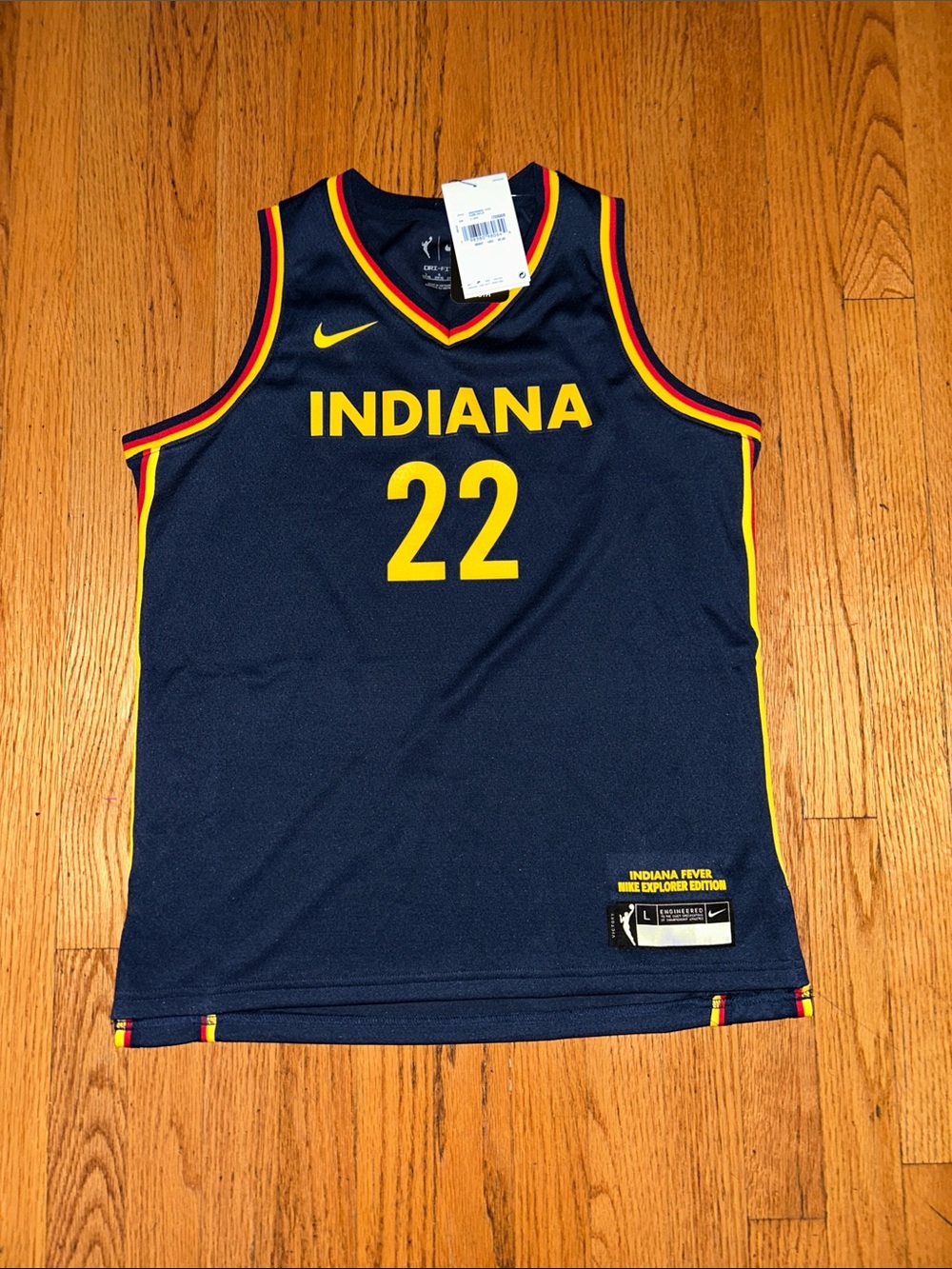 Caitlin Clark Indiana Nike Unisex WNBA Draft Explorer Edition Youth Jersey L